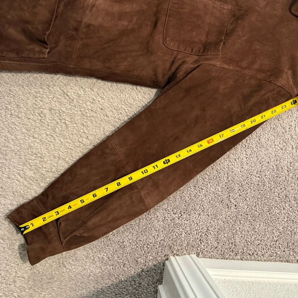 Peter Millar 100% Genuine Suede Leather Shirt Jacket - Rich‎ Brown Men’s
